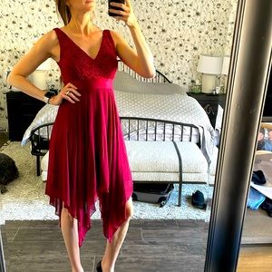 Ever Pretty Burgundy Dress Sz M/6